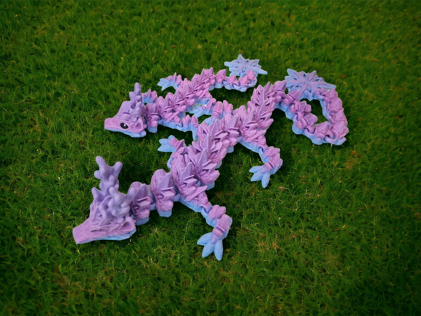 Winter Dragon figurine | Mystery Egg | 17 inches long | Custom Colors Decor Galaxy Room Decoration - Galaxy OutlawsWinter Dragon figurine | Mystery Egg | 17 inches long | Custom Colors Decor Galaxy Room DecorationArticulated DragonYellow/Blue/GreenNo egg