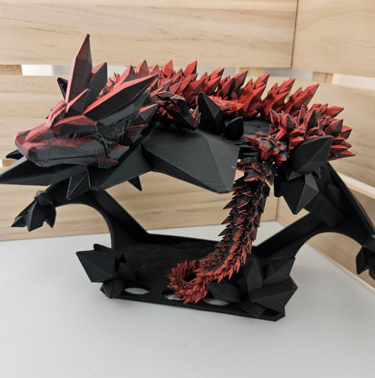 Articulating Dragon Display Stand | Crystal Cave | Custom Colors Wall Decor Organizer Room Set Gift Racks Plastic - Galaxy OutlawsArticulating Dragon Display Stand | Crystal Cave | Custom Colors Wall Decor Organizer Room Set Gift Racks PlasticDragon StandBlack