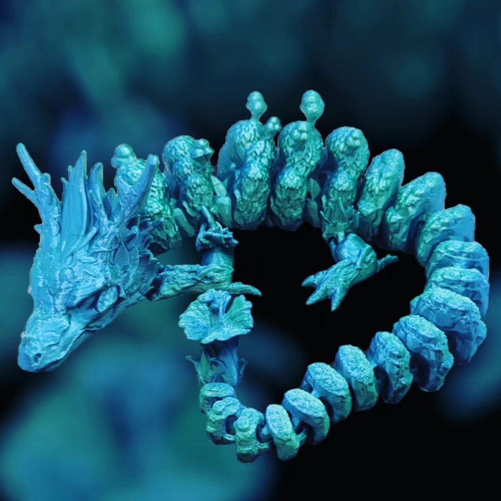 Fidget Toy Adult Forest Dragon Articulating Dragon Kids Toy Adult Fidget Home Decor - Galaxy OutlawsFidget Toy Adult Forest Dragon Articulating Dragon Kids Toy Adult Fidget Home DecorFidget toySea foam Blue - Green