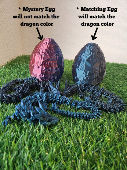 Medium Crystal Dragon Articulating Figurine | Mystery Egg Decor Gift Galaxy Room Ornaments - Galaxy OutlawsMedium Crystal Dragon Articulating Figurine | Mystery Egg Decor Gift Galaxy Room OrnamentsArticulated DragonRed/BlackNo Egg