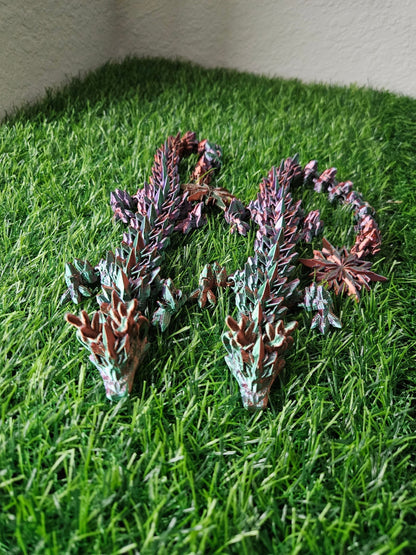 Winter Dragon figurine | Mystery Egg | 17 inches long | Custom Colors Decor Galaxy Room Decoration - Galaxy OutlawsWinter Dragon figurine | Mystery Egg | 17 inches long | Custom Colors Decor Galaxy Room DecorationArticulated DragonGreen/Purple/CopperNo egg