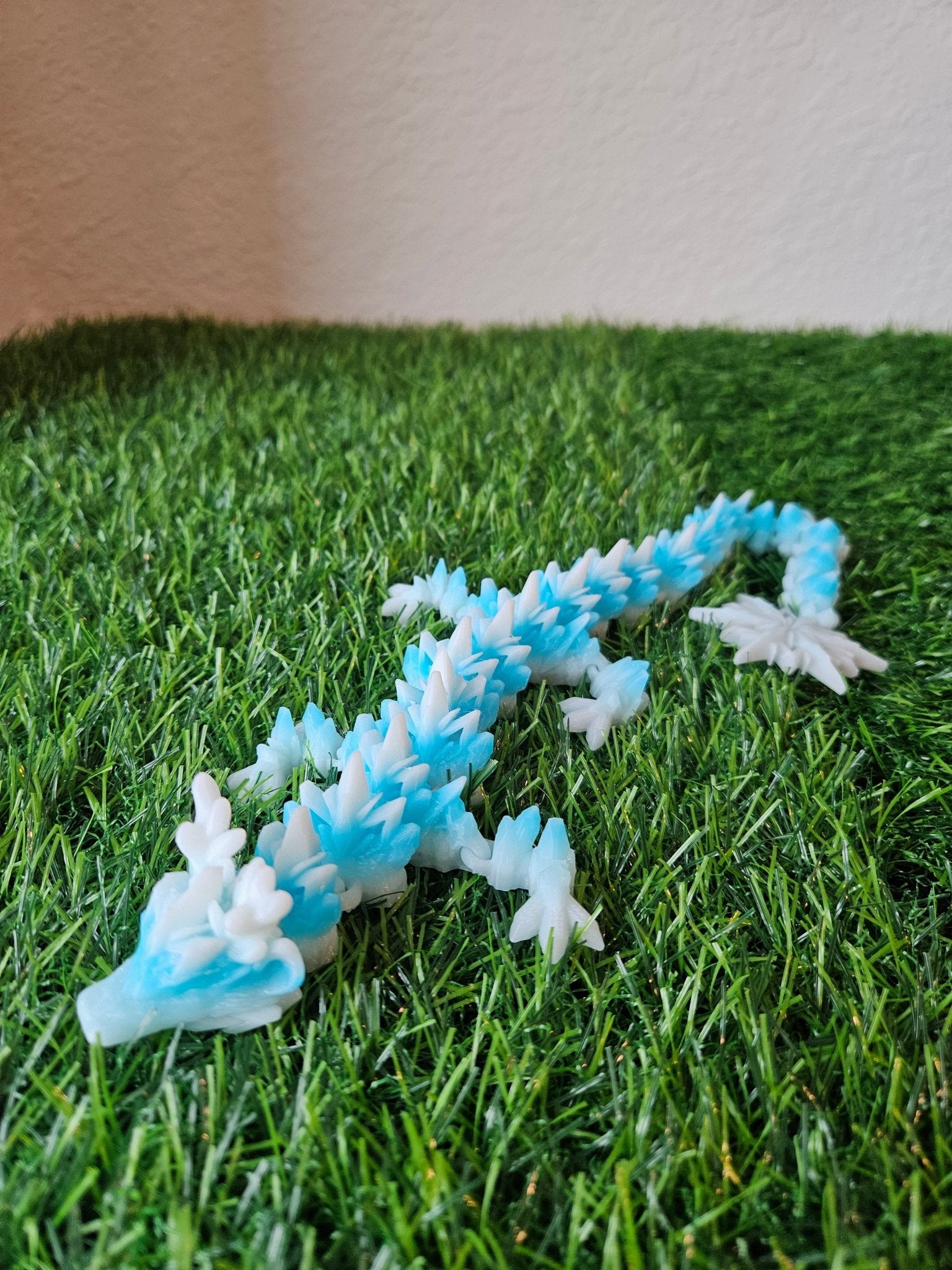 Winter Dragon figurine | Mystery Egg | 17 inches long | Custom Colors Decor Galaxy Room Decoration - Galaxy OutlawsWinter Dragon figurine | Mystery Egg | 17 inches long | Custom Colors Decor Galaxy Room DecorationArticulated DragonWinterNo egg