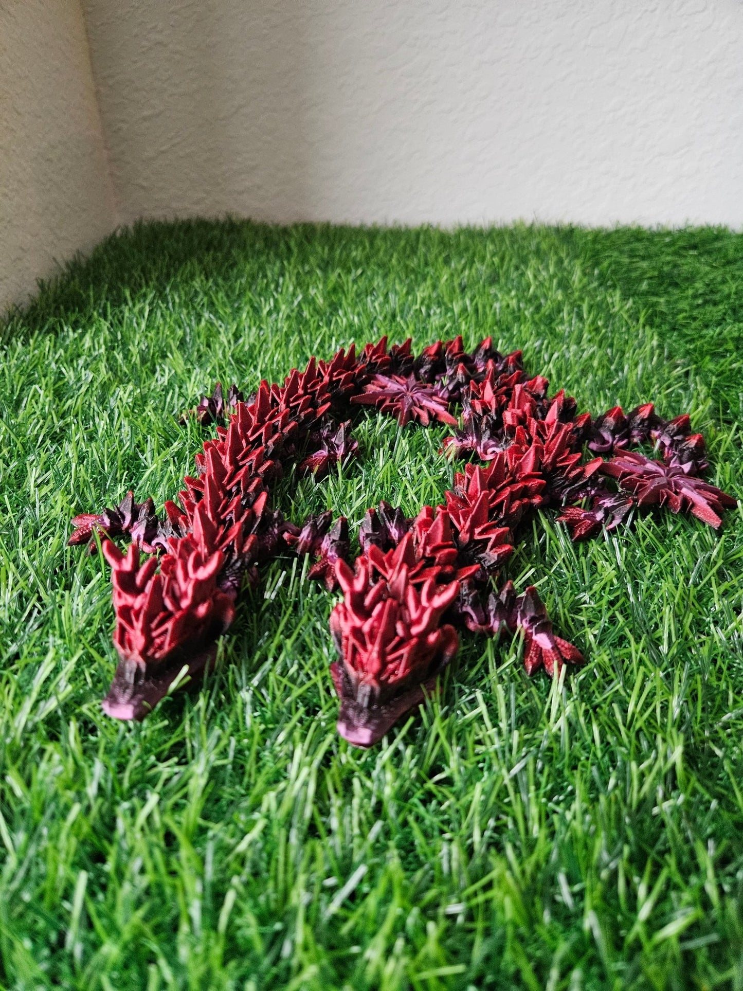 Winter Dragon figurine | Mystery Egg | 17 inches long | Custom Colors Decor Galaxy Room Decoration - Galaxy OutlawsWinter Dragon figurine | Mystery Egg | 17 inches long | Custom Colors Decor Galaxy Room DecorationArticulated DragonBlack/Red/PurpleNo egg
